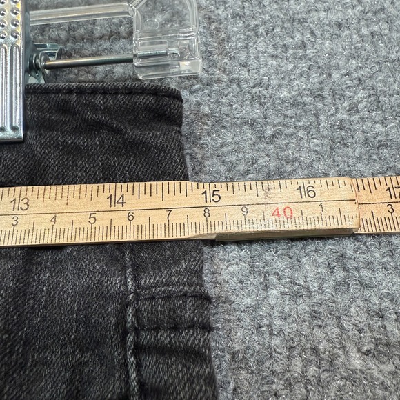 Hot Topic Jeans Womens 7 Black Punk Vtg Goth Y2K Chain Grunge Rings Grommet - Picture 4 of 12